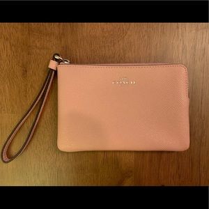 Baby Pink Coach Wristlet